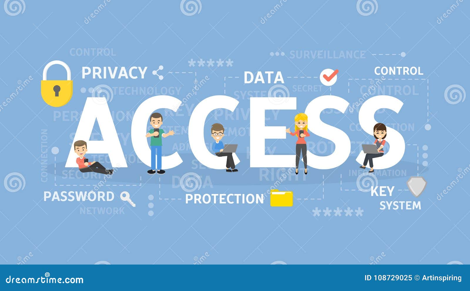 Access Concept Illustration. Stock Vector Illustration of