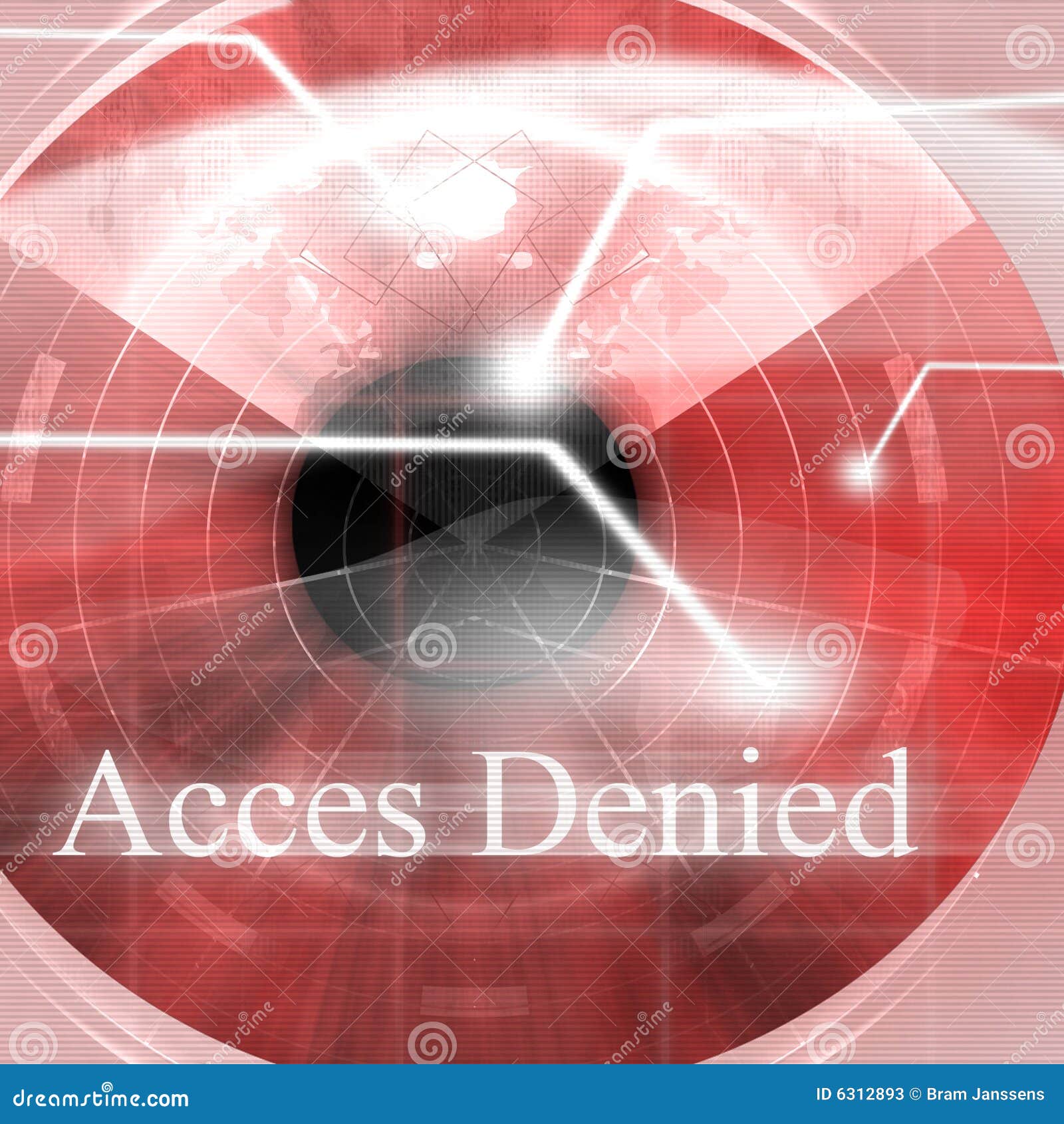 Access denied stock illustration. Illustration of interface - 6312893