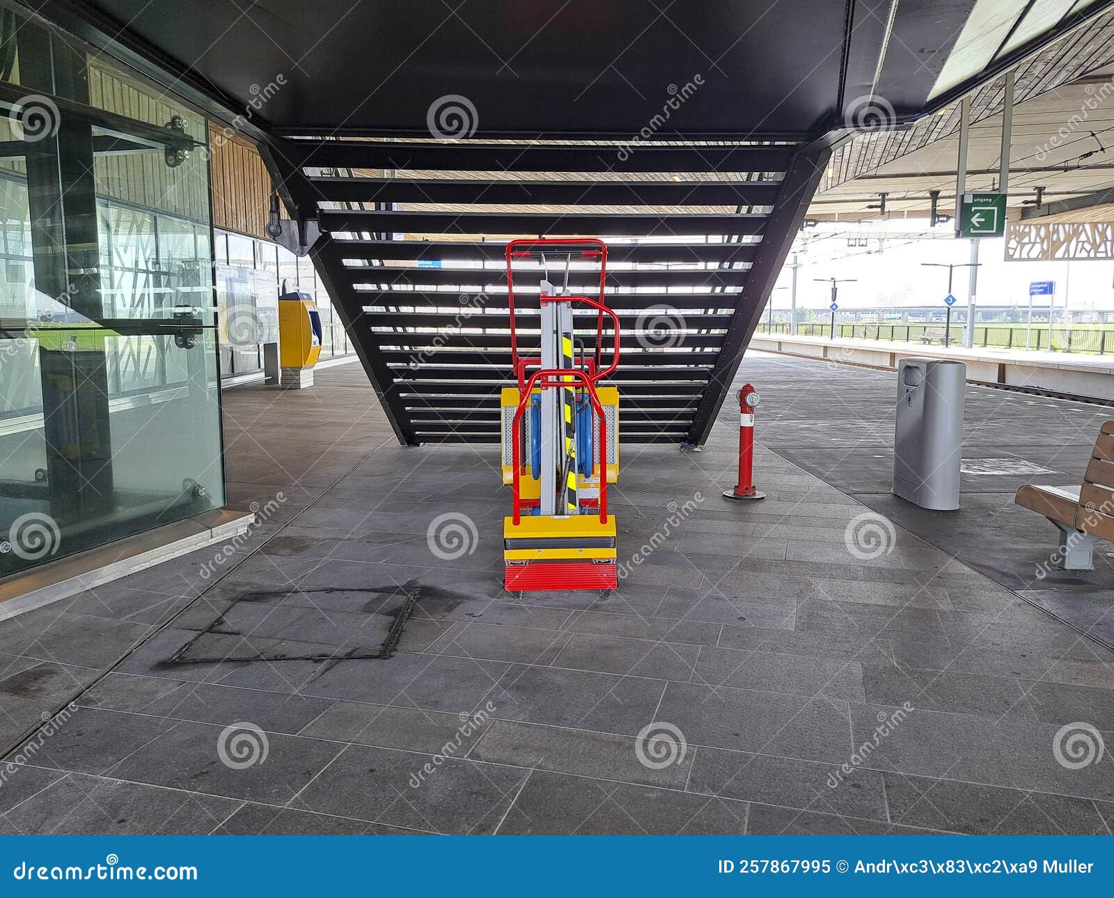 Access Ramp for Wheelchairs for Disabled People at a Train Station ...