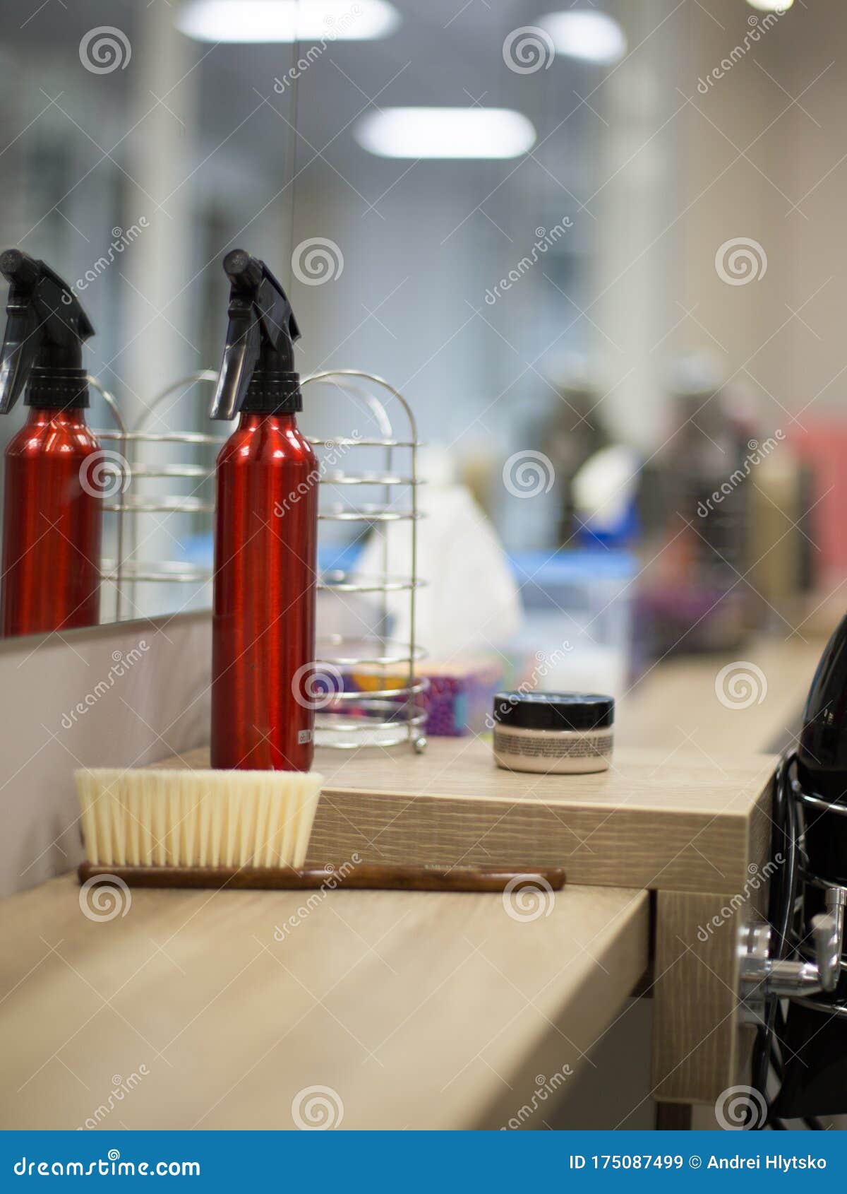 Accessories for a Beauty Salon Stock Image - Image of hair, hairbrush ...