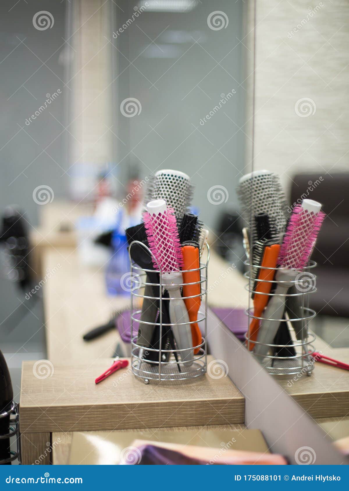 Accessories for a Beauty Salon Stock Image - Image of black, curling ...