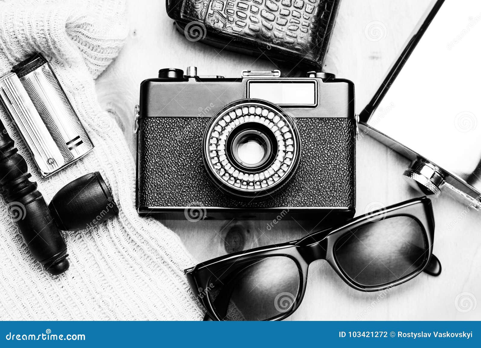 Accessories of the Creative Person. Stock Photo - Image of film ...