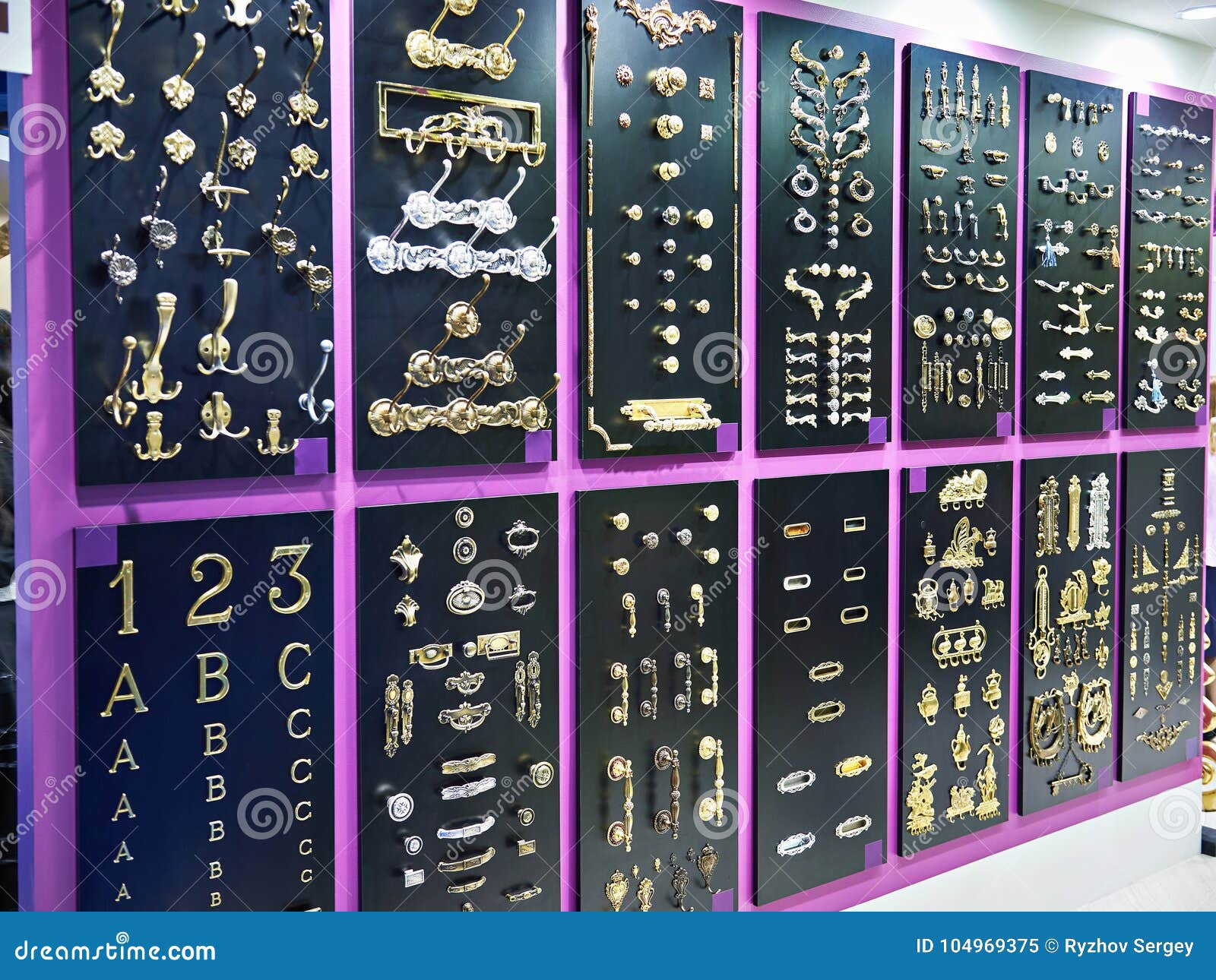 Accessories for Furniture in Hardware Store Stock Image Image of