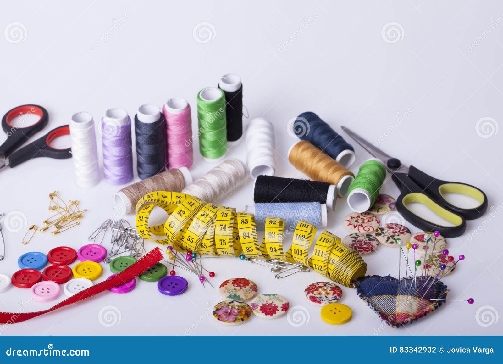 Accessories for Hand Sewing Stock Photo Image of fabric, woman 83342902