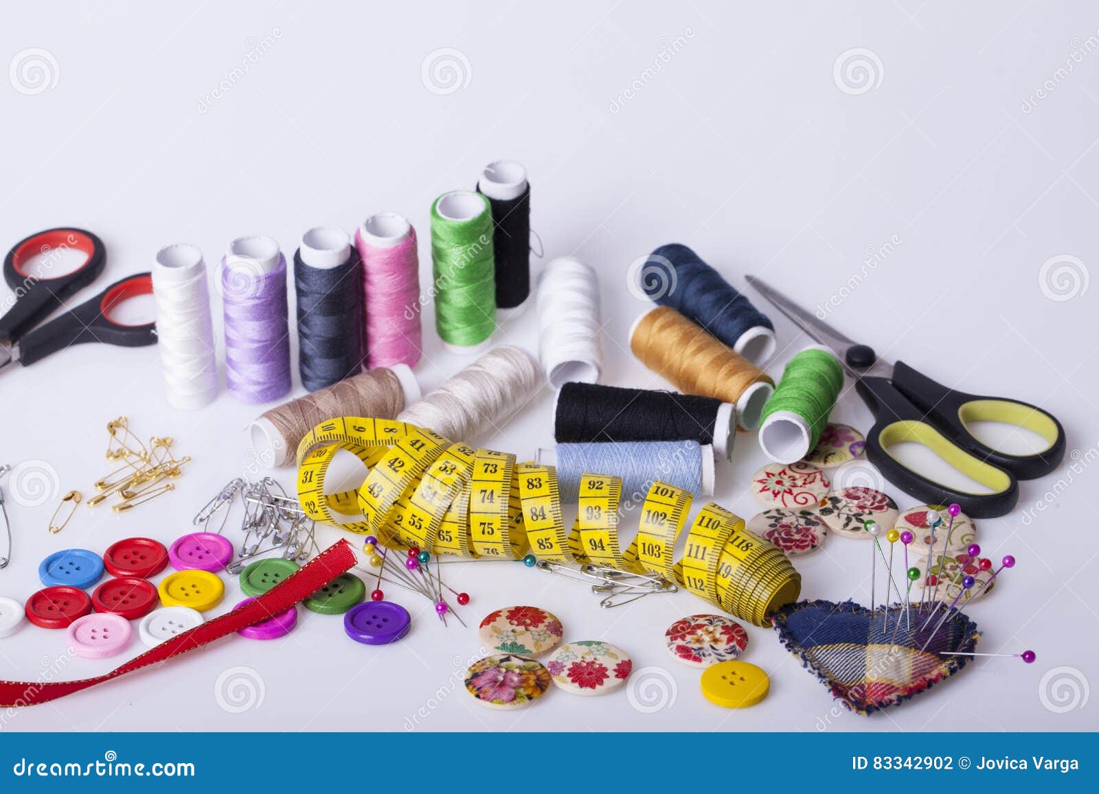 Accessories for Hand Sewing Stock Photo - Image of fabric, woman: 83342902