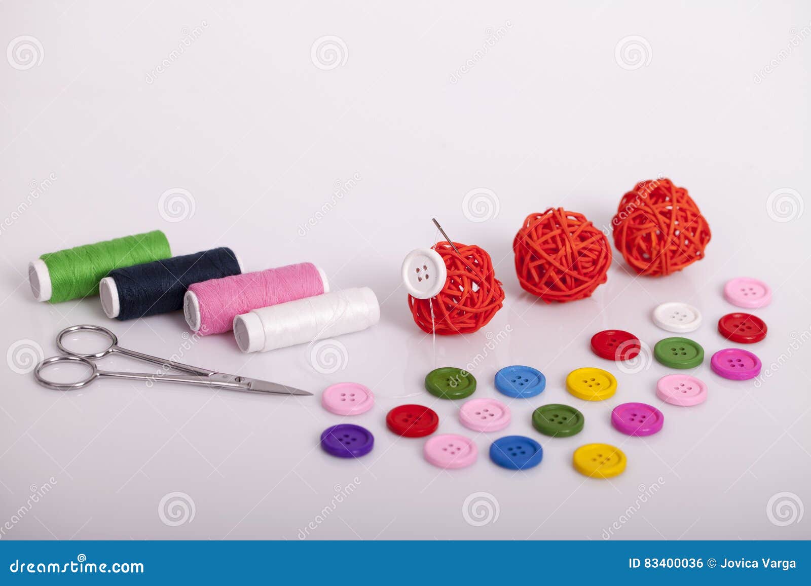Accessories for Hand Sewing Stock Photo Image of textile, clothing