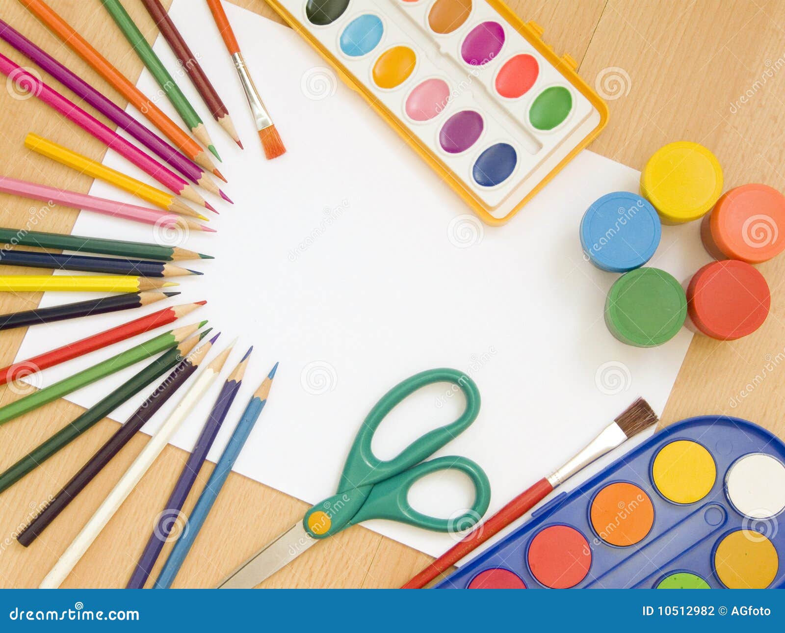 Accessories for painting stock photo. Image of artwork 10512982