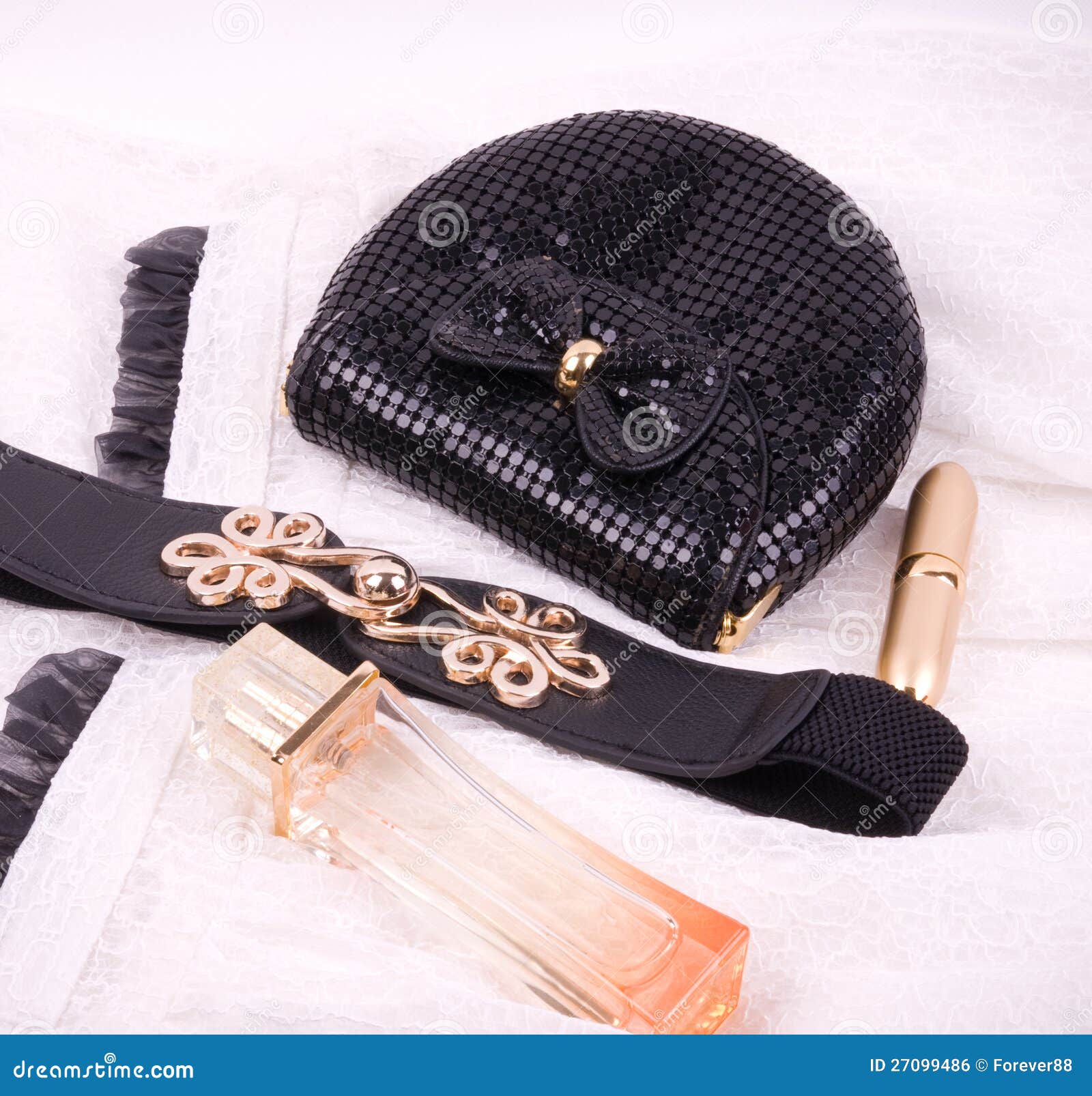 Accessories and perfume stock photo. Image of glamour 27099486