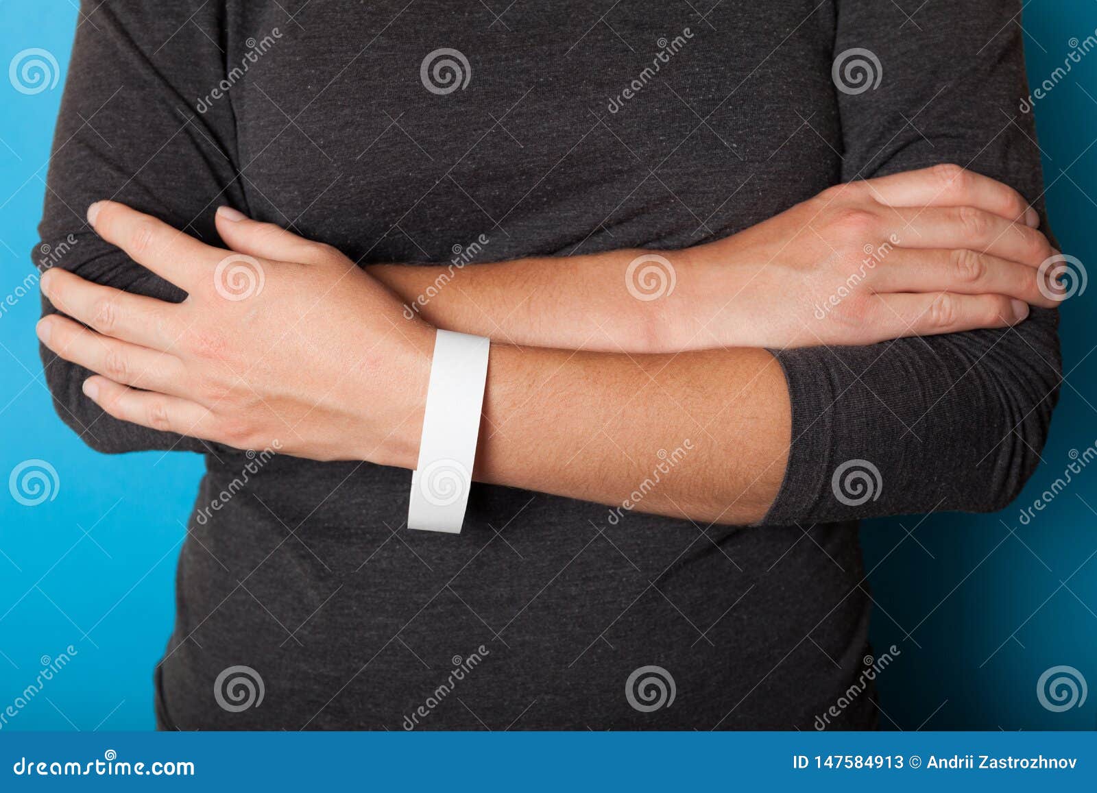 Download Accessory Paper Wristband Mockup, Event Hospital Bracelet. Empty Ticket Template Stock Image ...