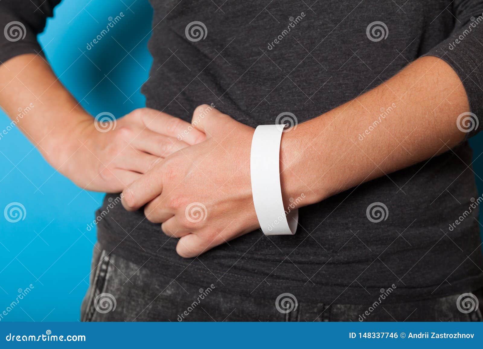 Download Accessory Paper Wristband Mockup, Event Hospital Bracelet ...