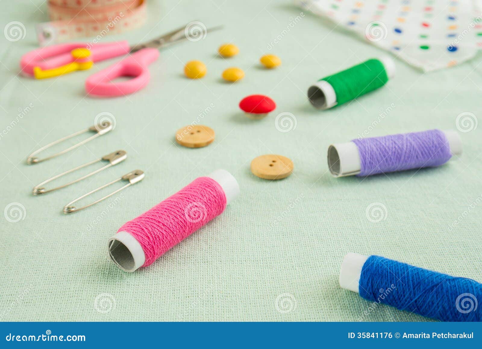 Accessory of the tailor stock photo. Image of dressmaking 35841176
