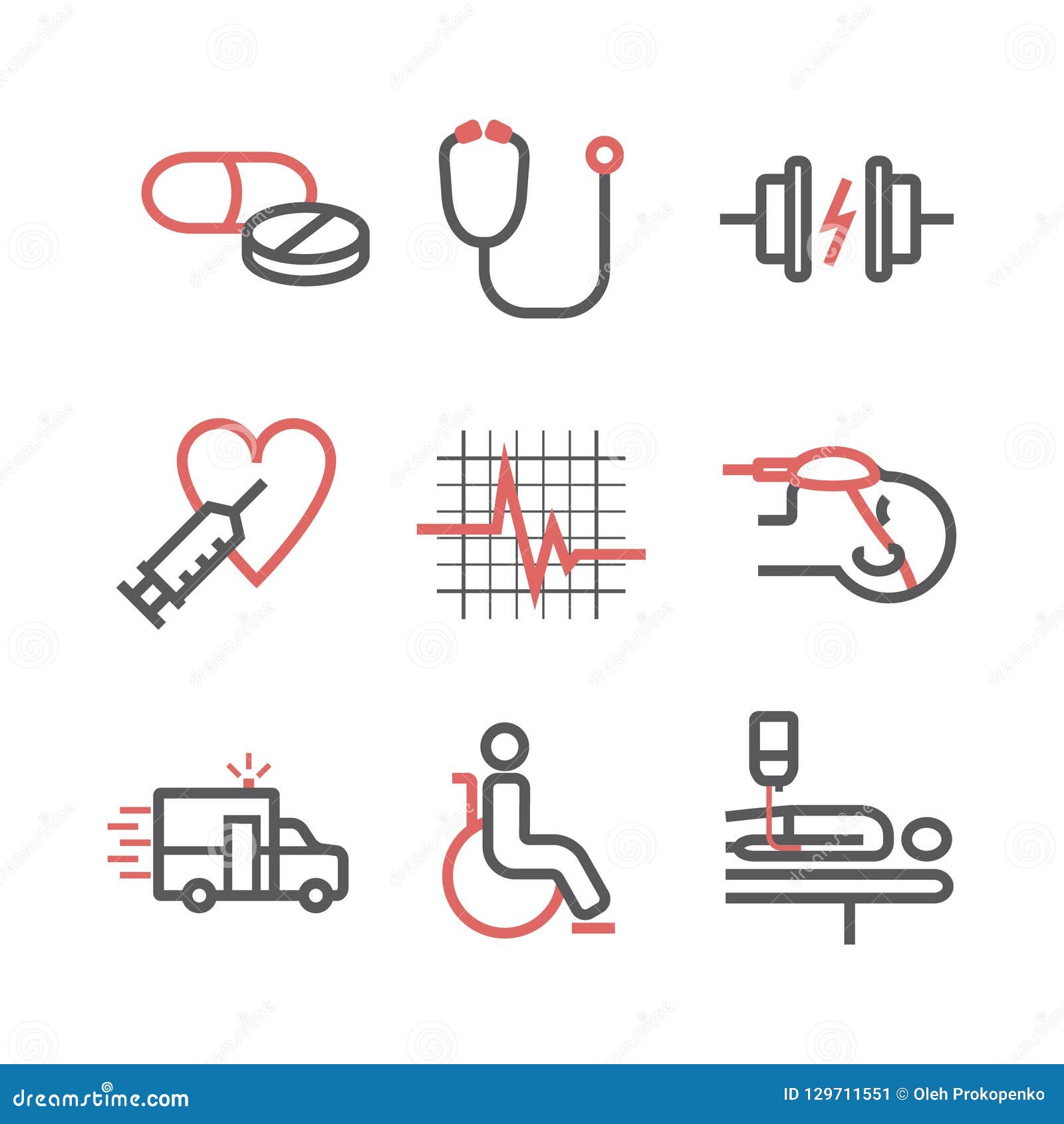 Download Accident And Emergency Line Icons. Round Banner. Clinic Signs. Life Support. Vector Signs For ...