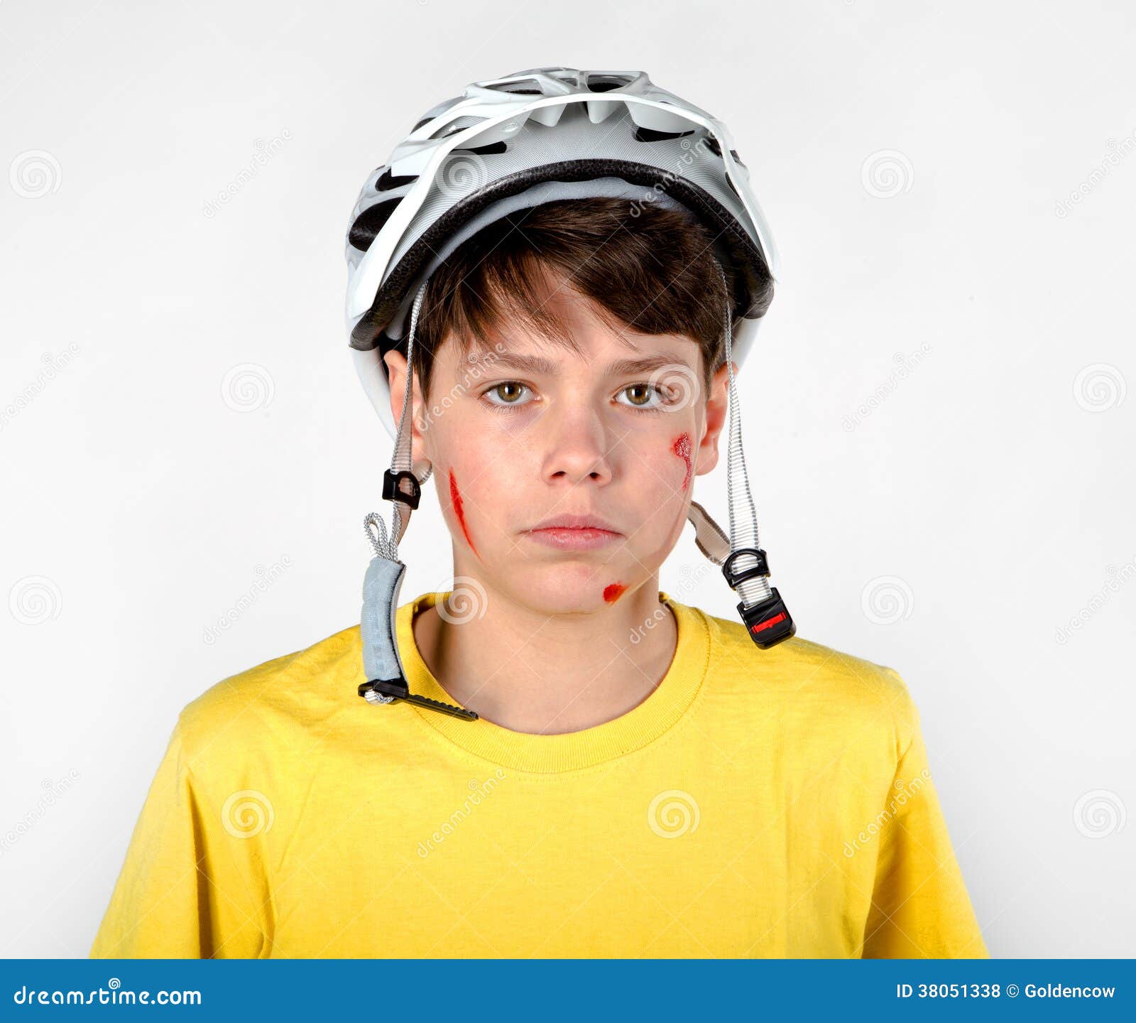 Accident with helmet stock photo. Image of wound, rollerblade 38051338