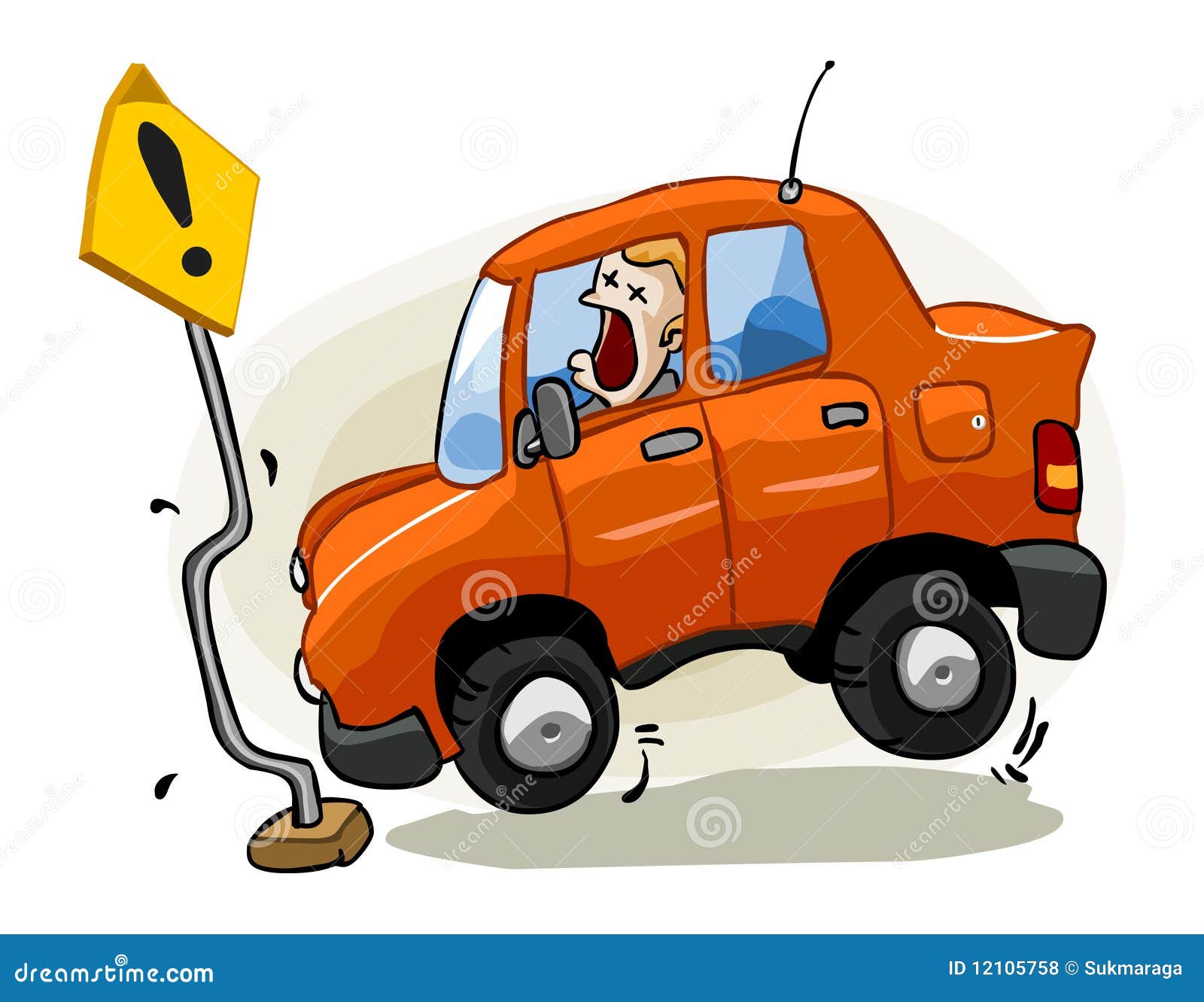 Accident for insurance stock vector. Illustration of smash - 12105758