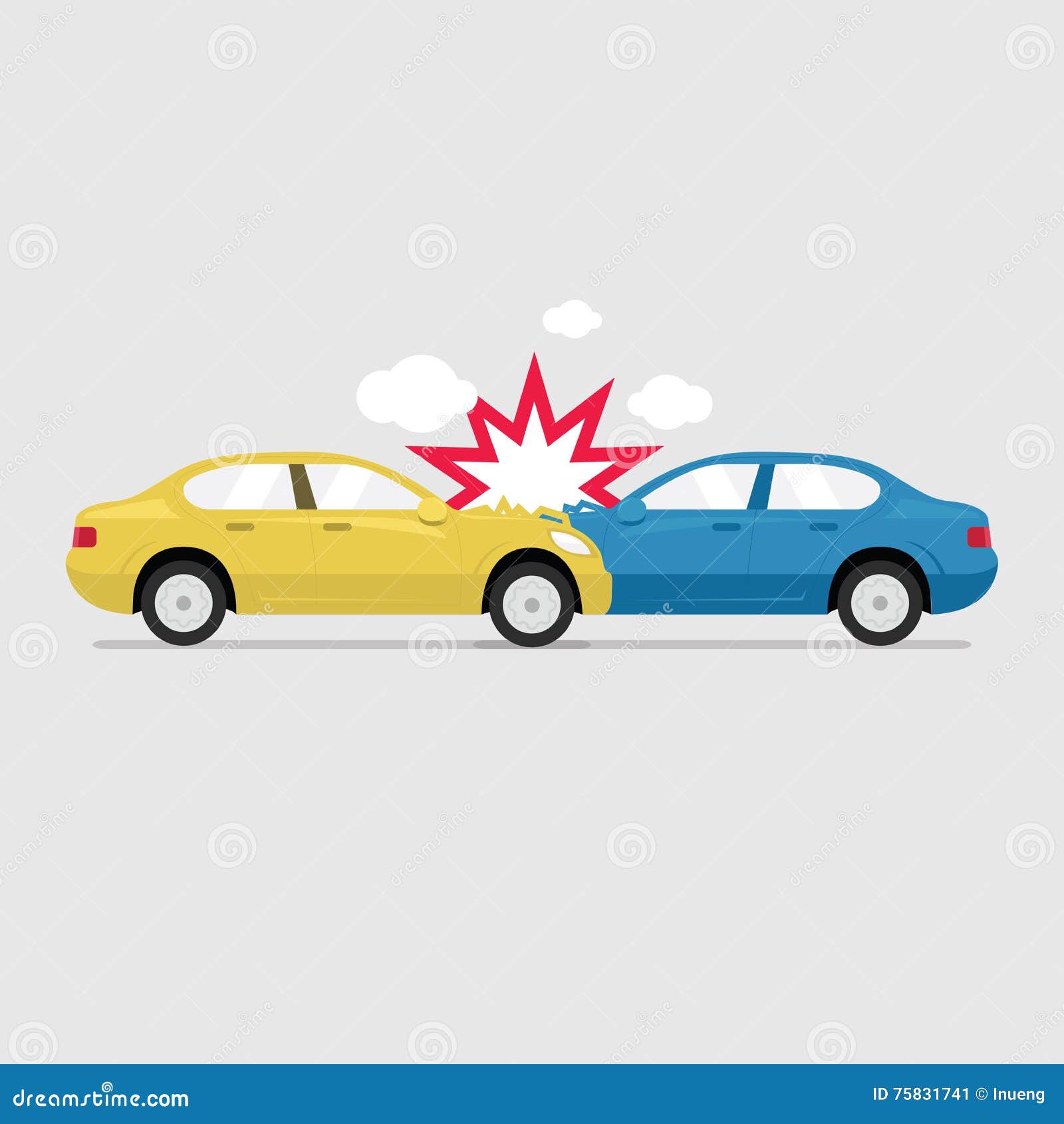 Vector Pictures Set of Different Accidents on the Road. Big Damage of Cars  Stock Vector - Illustration of drive, fatal: 114118480