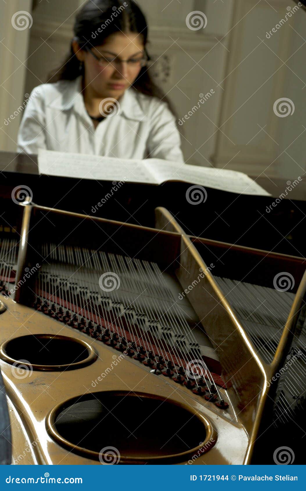 accomplished pianist at the piano