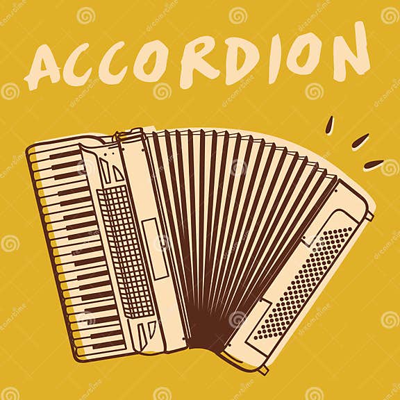 Accordion vector stock vector. Illustration of musical - 23931386