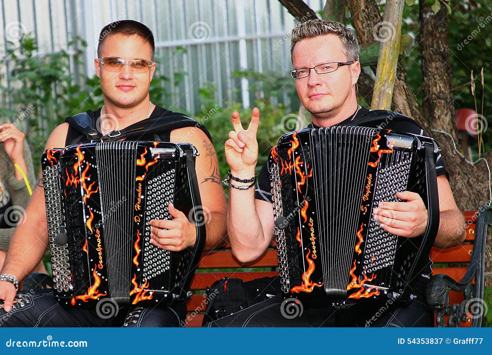 Accordion Duo editorial photography. Image of stage, performance - 54353837