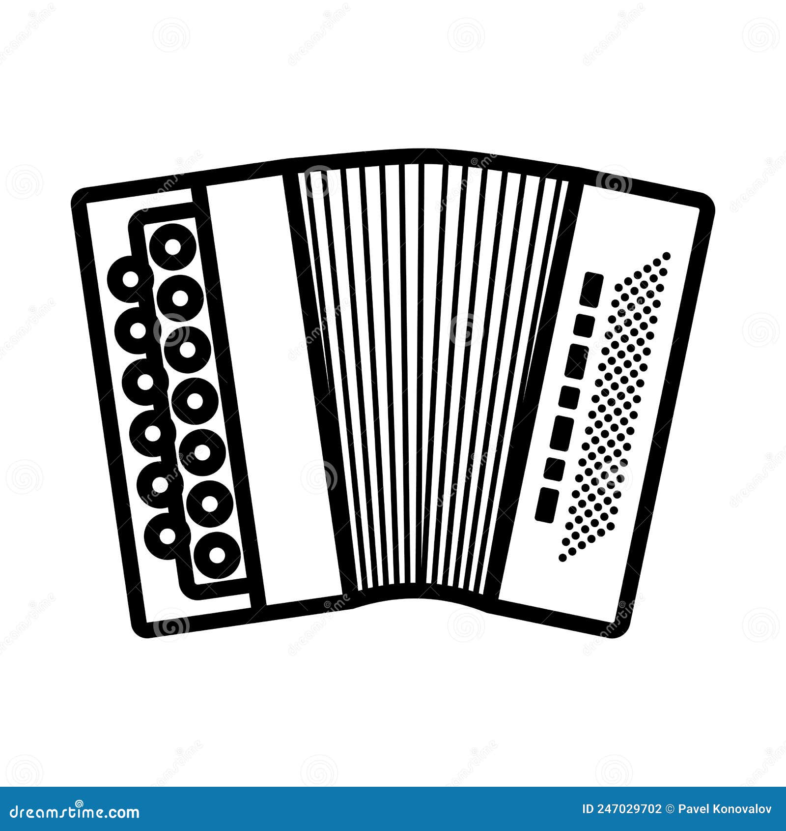 Accordion Icon stock vector. Illustration of bold, icon - 247029702