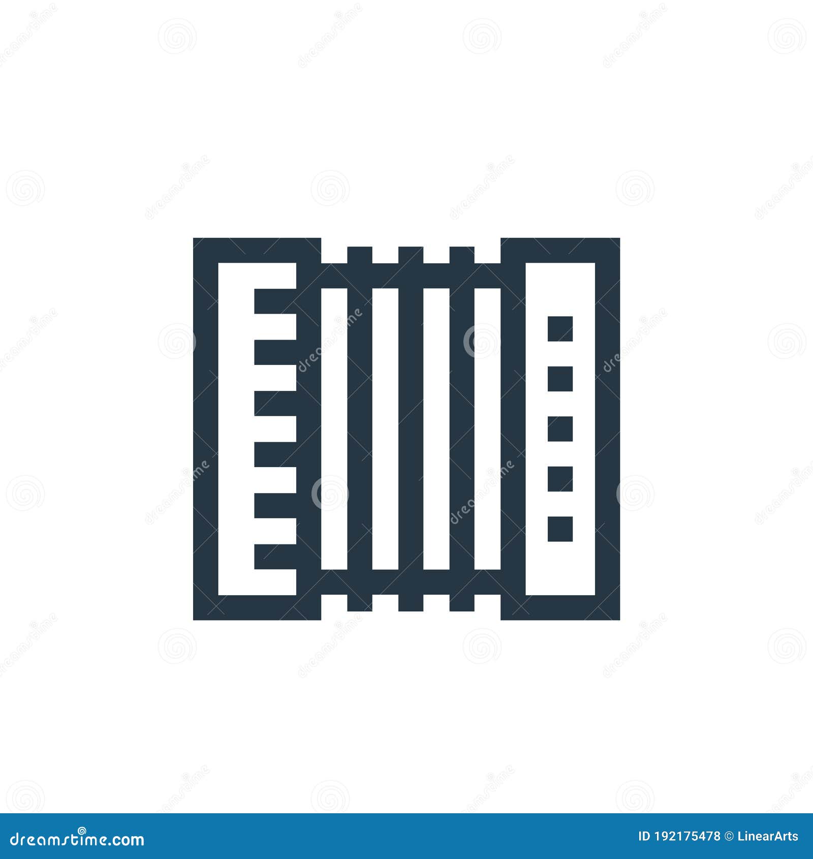 accordion icon  from cinco de mayo concept. thin line  of accordion editable stroke. accordion linear sign for