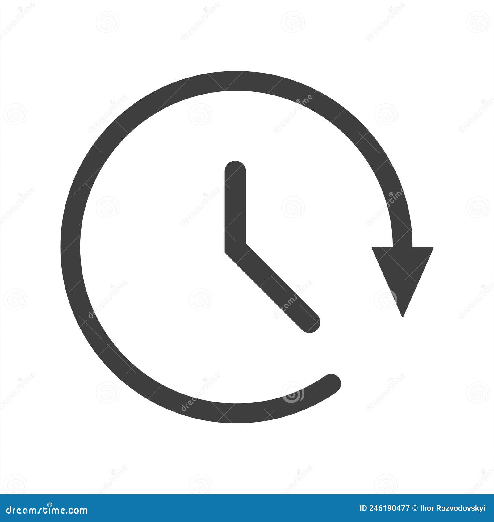 Account History Line Art Vector Icon for Apps and sites Stock