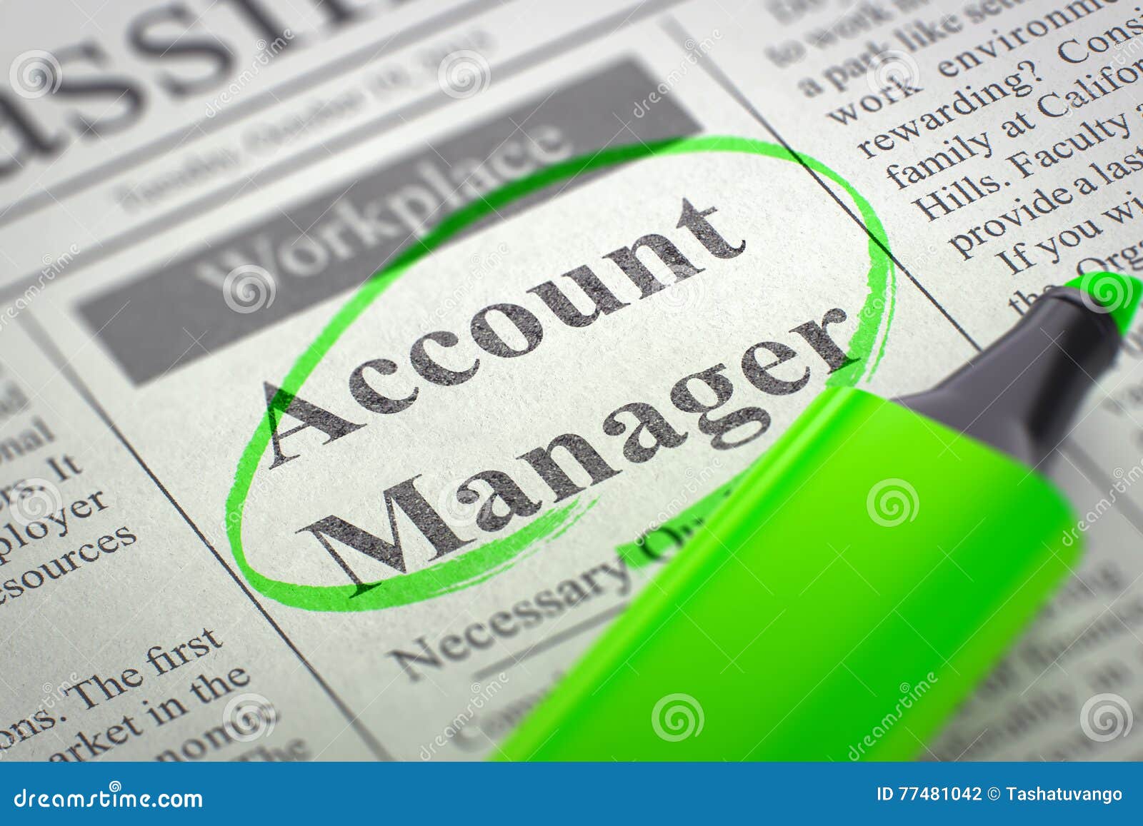 account manager hiring now. 3d.