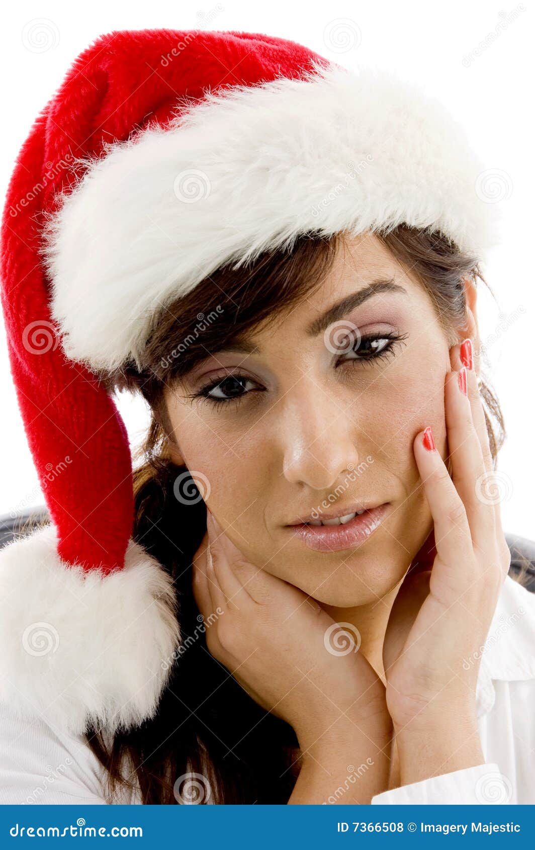 Accountant Christmas Female Hat Sad Στοκ Εικόνες - εικόνα από ...