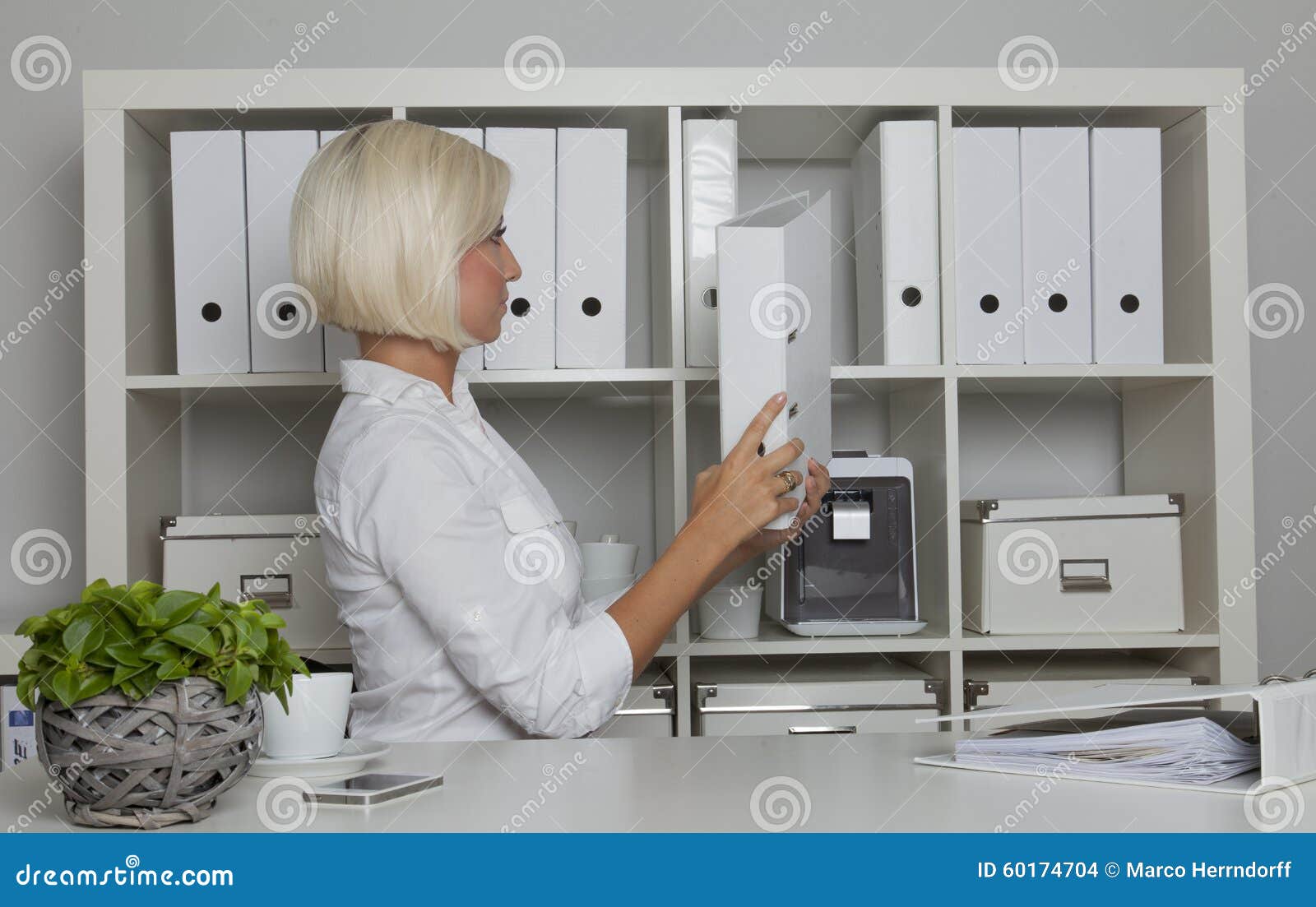 Accountant in office stock photo. Image of woman, secretary 60174704