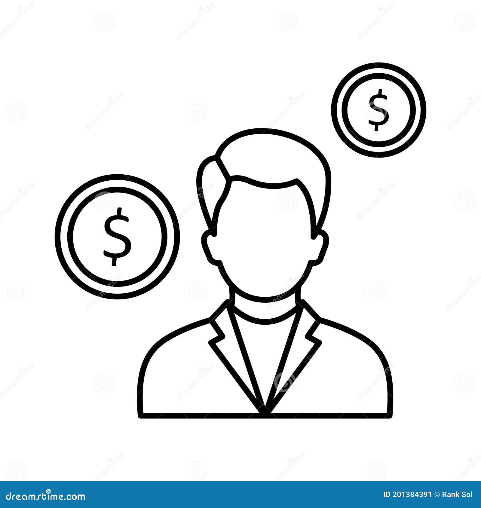 accountant  icon which can easily modify or edit