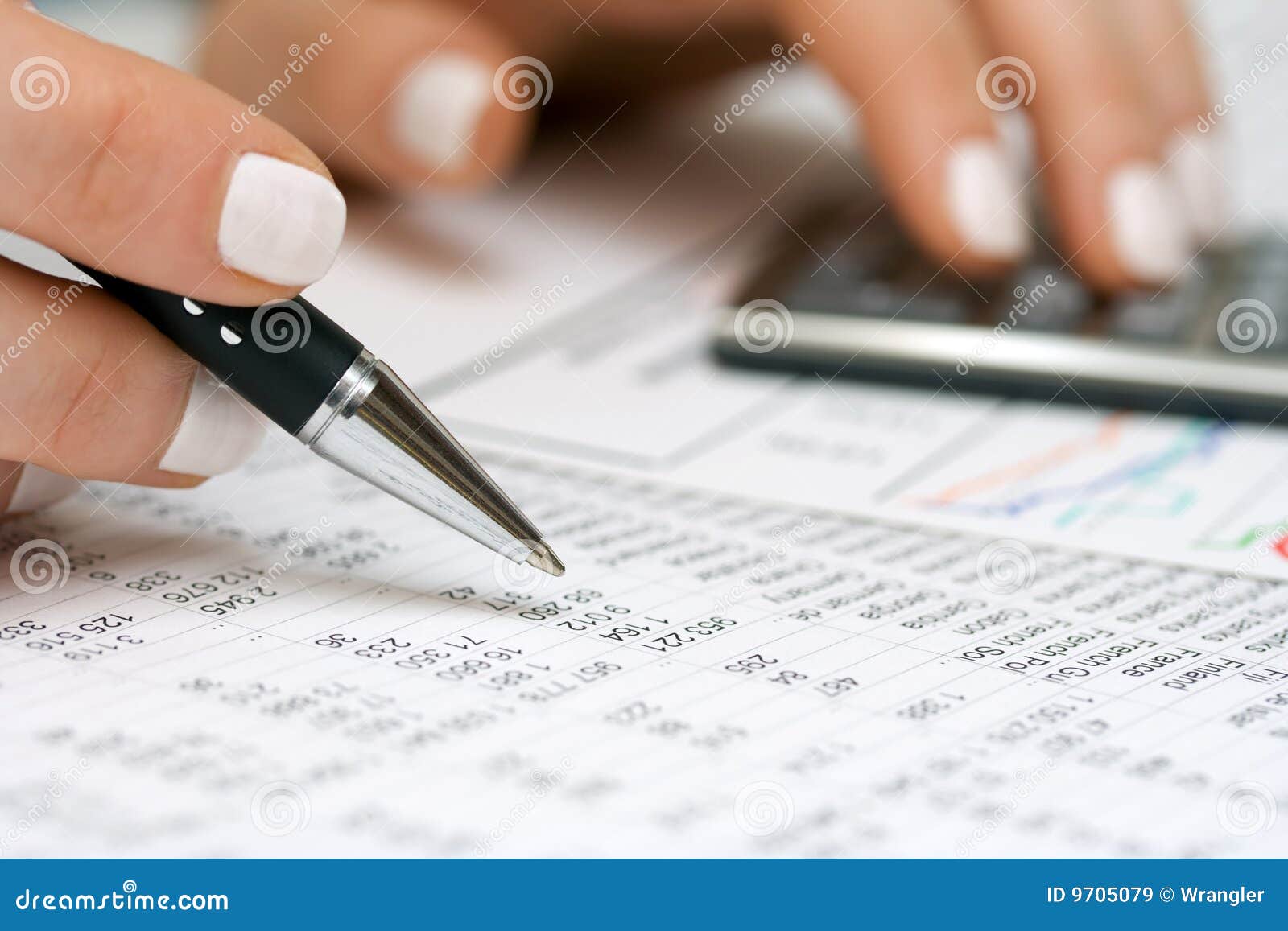 Financial Accounting Stock Market Graphs Analysis Stock Image - Image ...