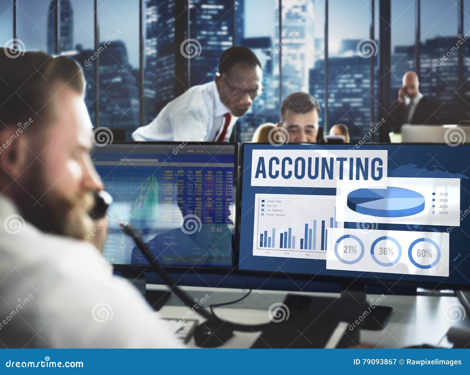 Accounting Auditing Balance Bookkeeping Capital Concept Stock Image