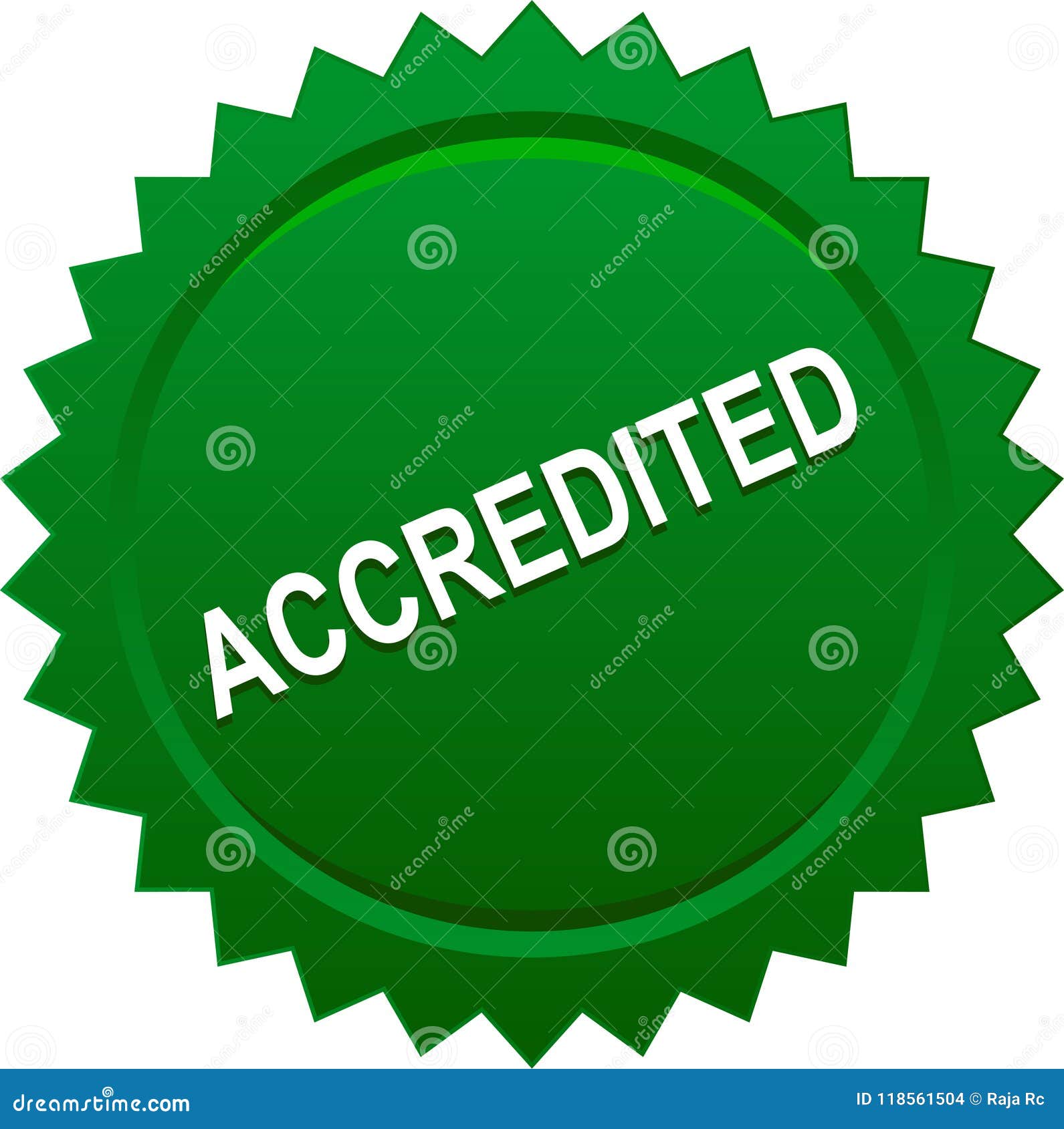 Accredited Seal Stamp Green Stock Vector Illustration of accredit Accredited Seal Stamp Green Stock Vector Illustration of accredit