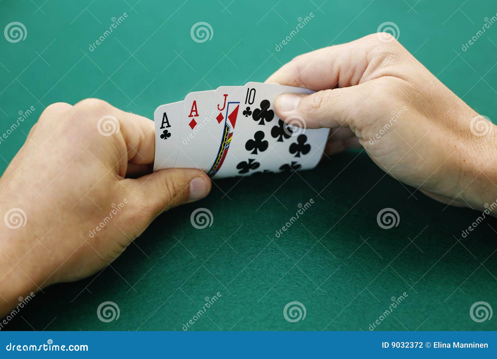 Ace Ace Jack Ten Double Suited Stock Photo - Image of macro, play: 9032372