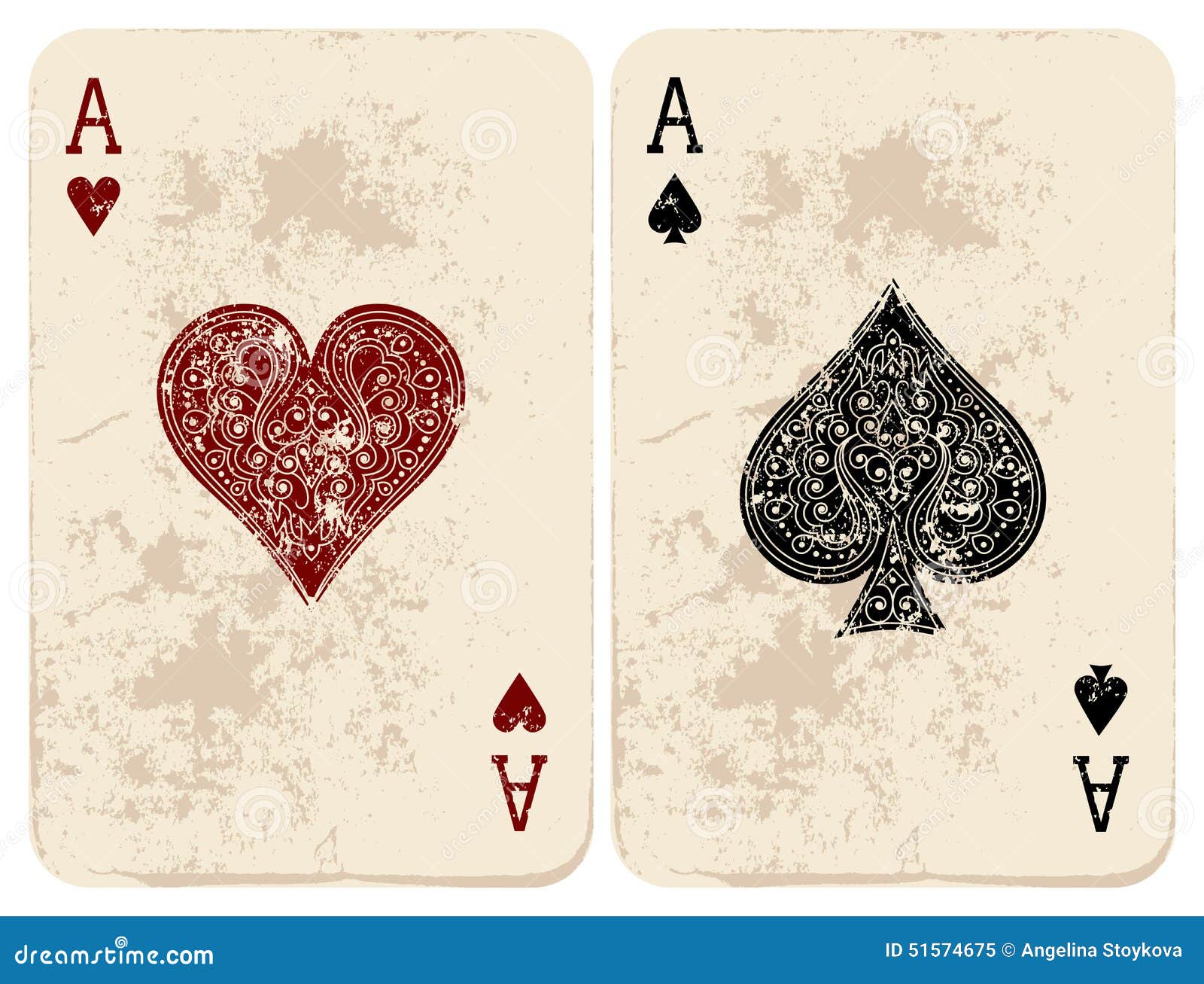 Ace Of Spades. Playing Card Vintage Style. Casino And Poker. Modern Art And  Antique Background. Black And Gold Design With A Pattern. Generative AI.  Stock Photo, Picture and Royalty Free Image. Image