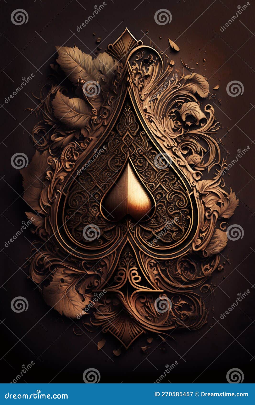 Ace of Spades. Playing Card Vintage Style. Casino and Poker. Modern Art and  Antique Background Stock Illustration - Illustration of aces, spades:  270585457