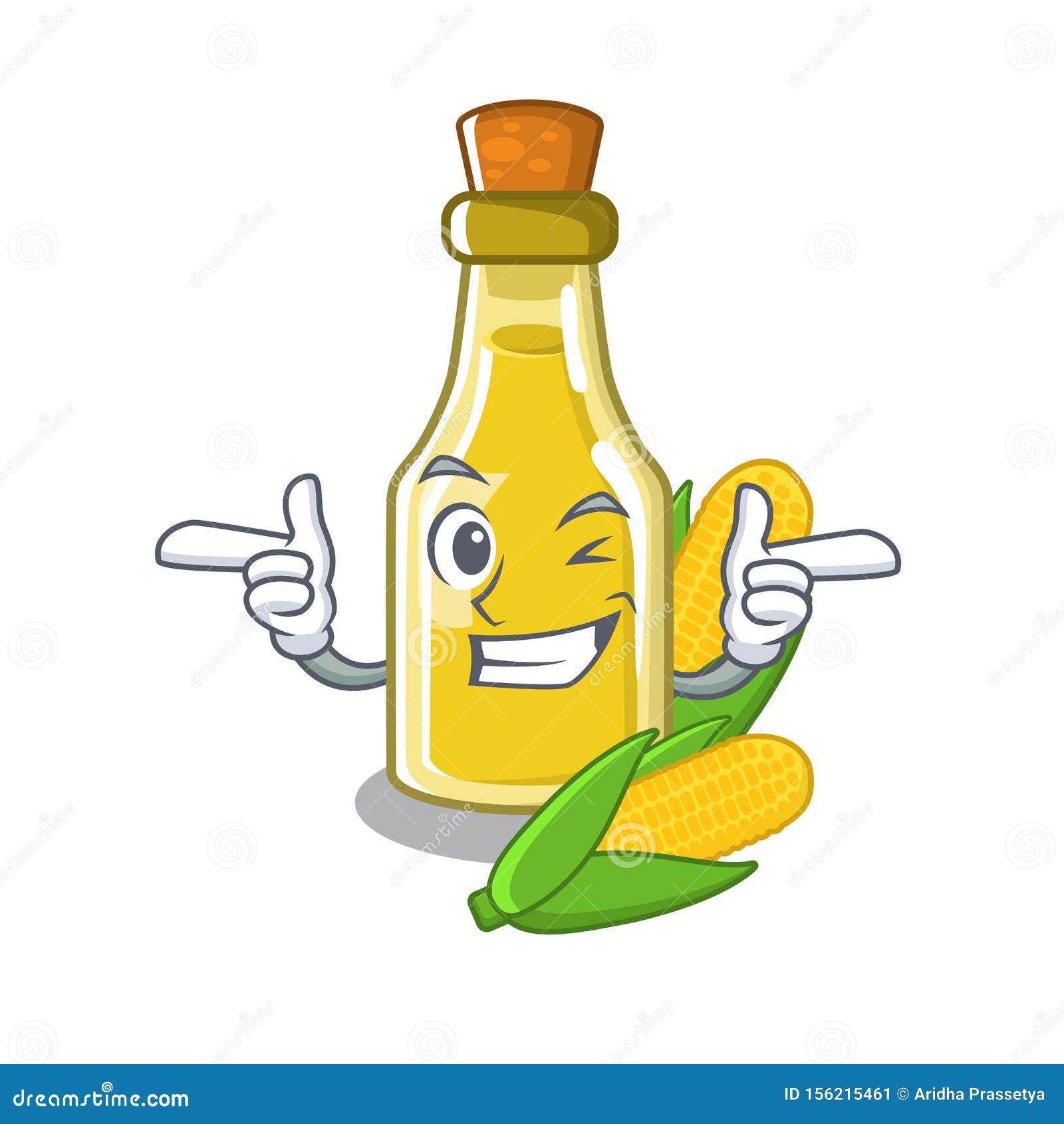 Aceite De MaÃz Caliente Puesto En Una Botella De Dibujos Animados  Ilustración del Vector - Ilustración de corcho, agricultura: 156215461