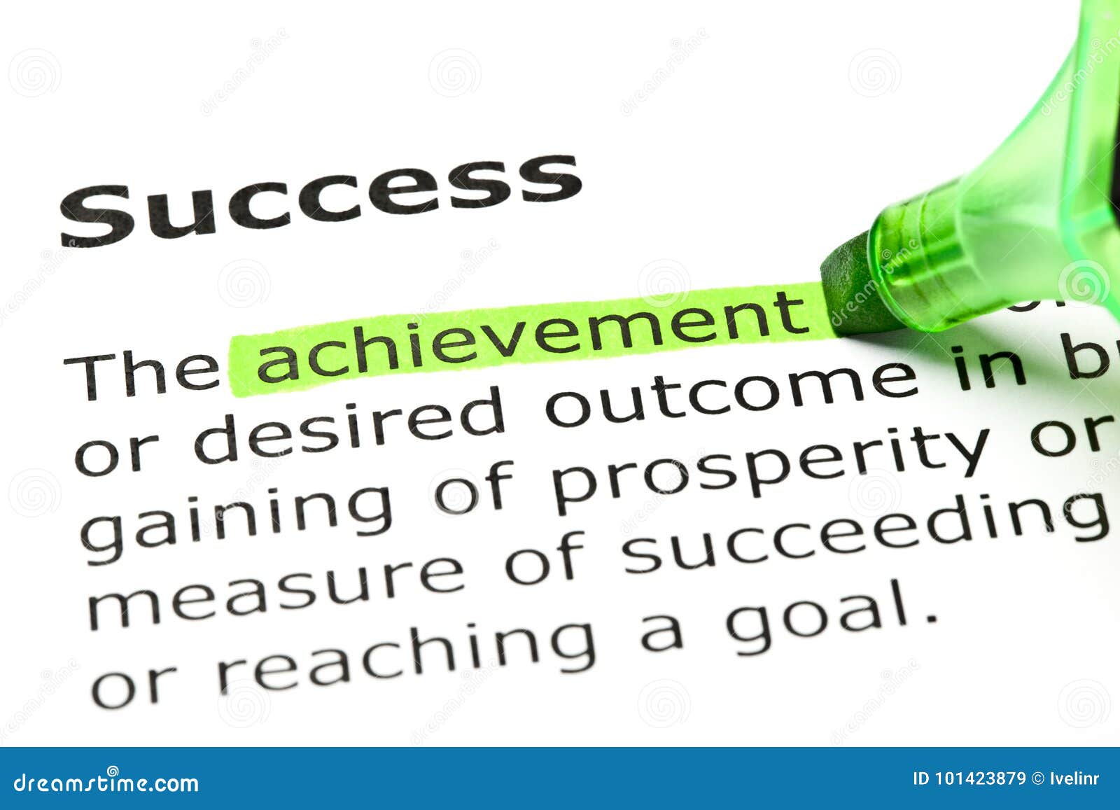 Definition of Success stock image. Image of concept - 101423879