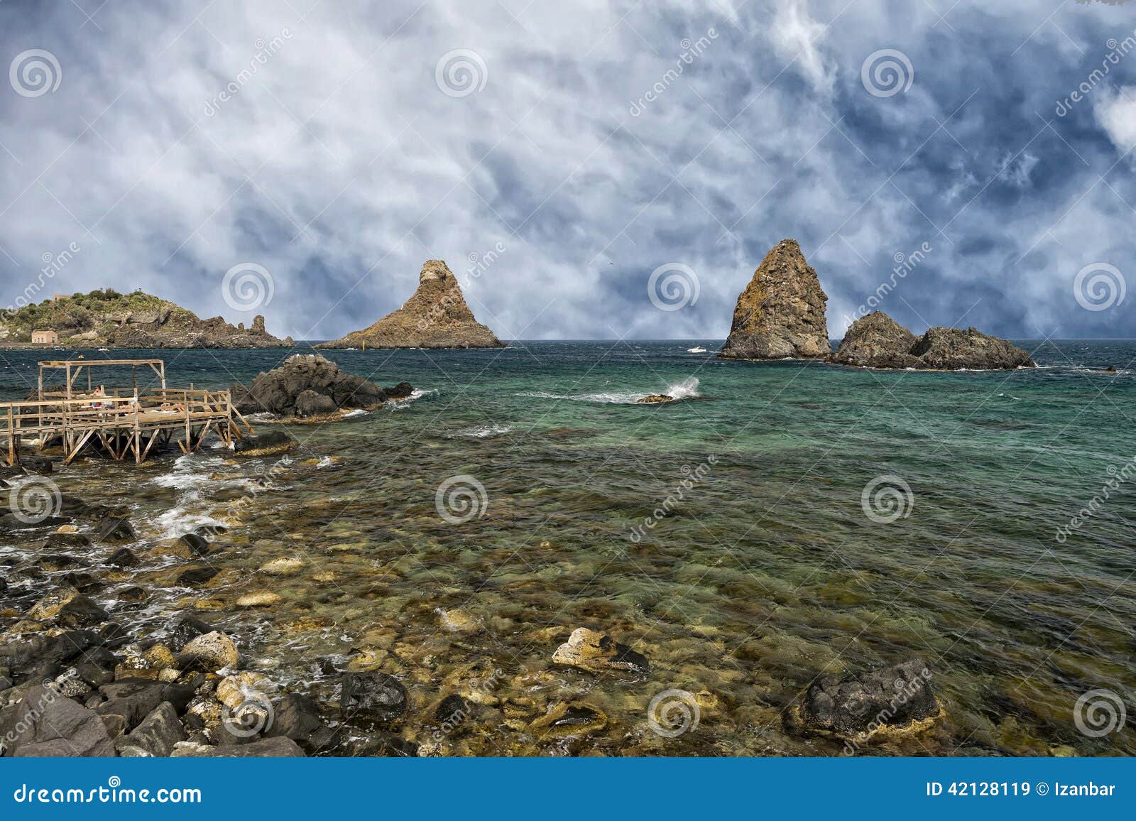 aci trezza sicily cyclopes stacks rocks