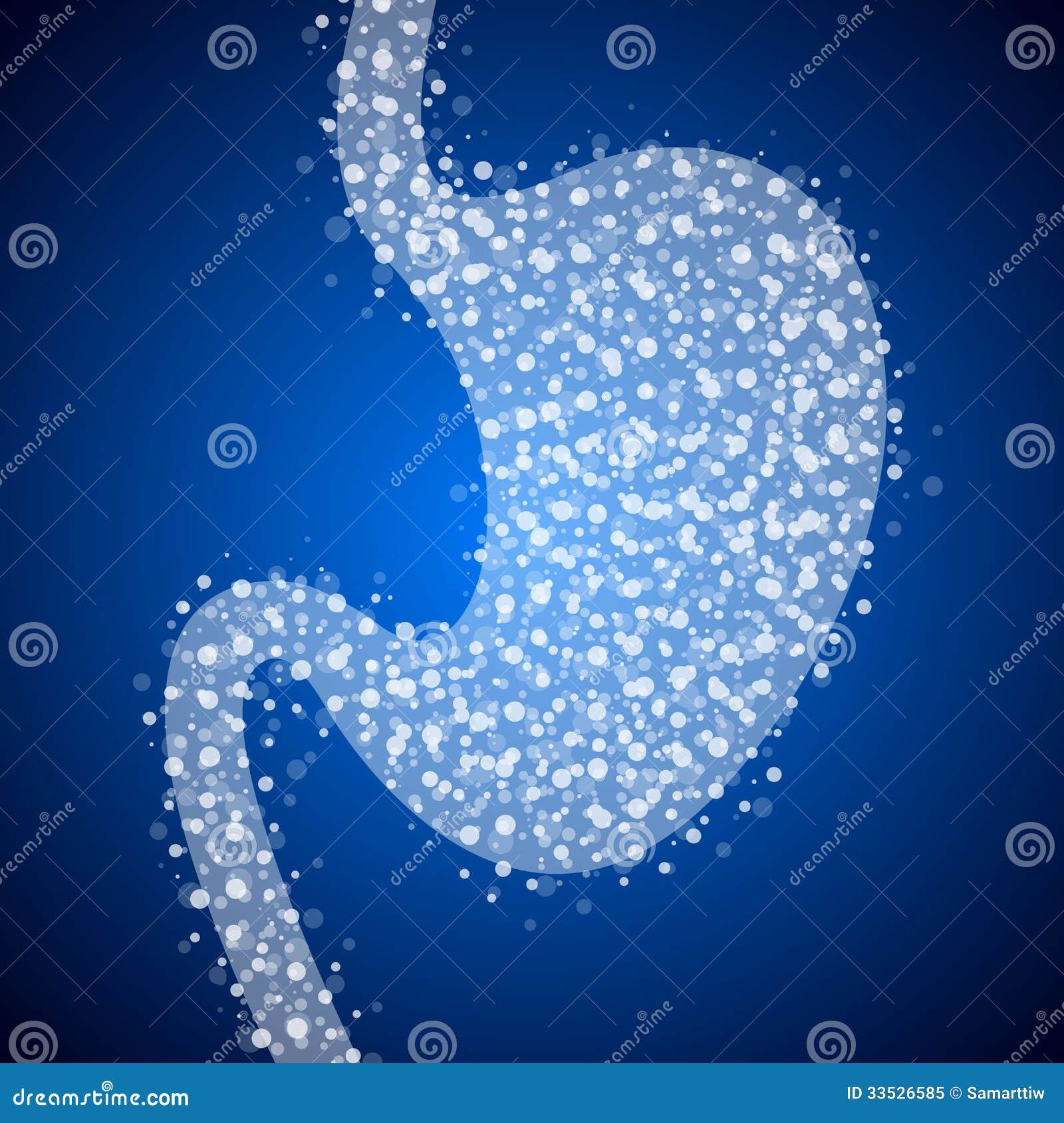 Acid in the stomach. stock vector. Illustration of effects 33526585