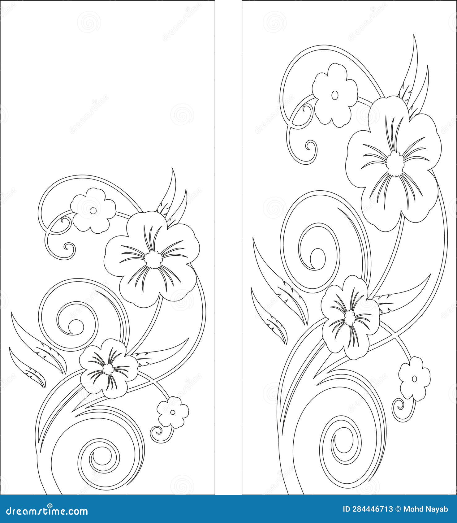 floral border  sandblasting acid etching 