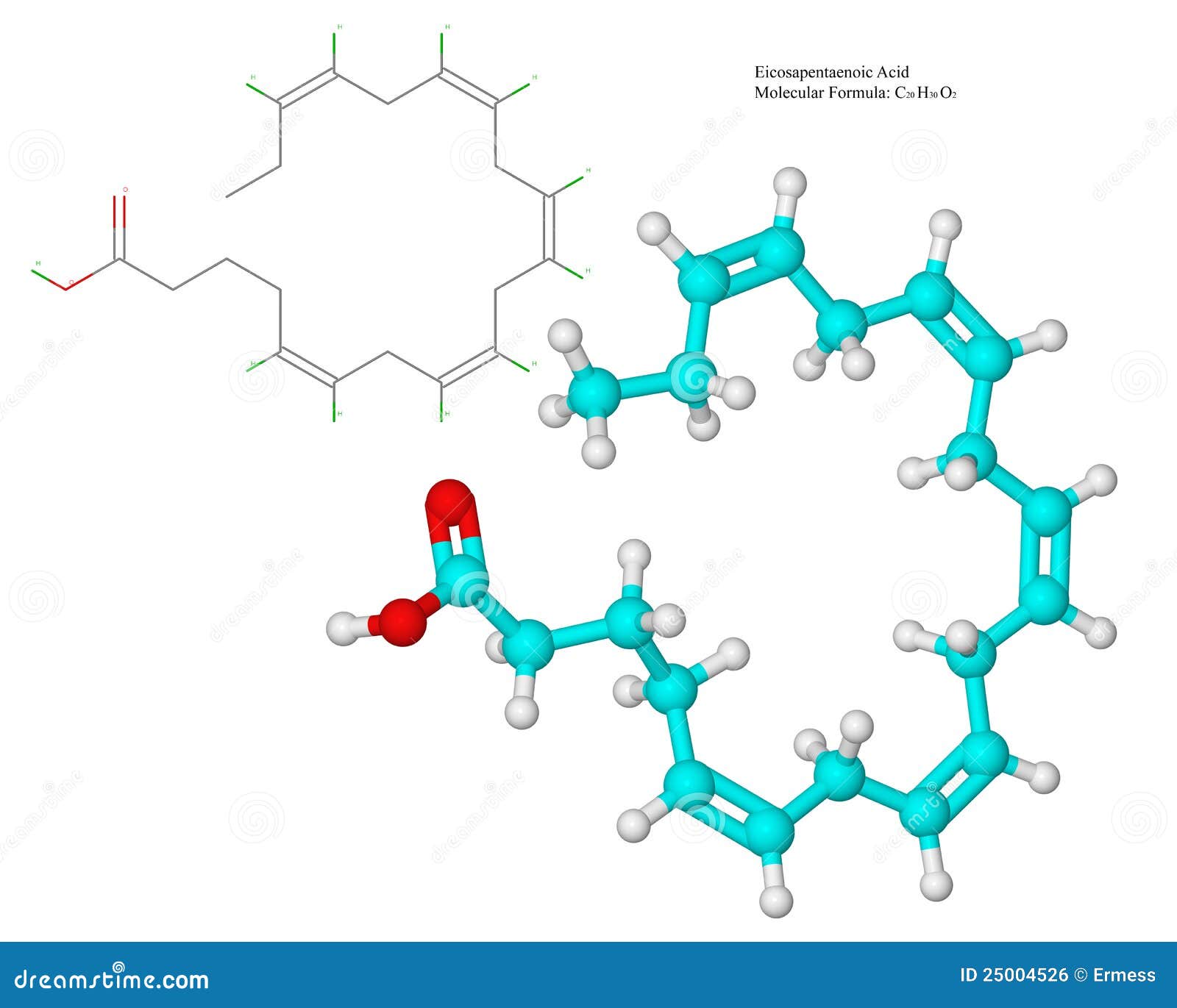Acide gras Omega3 (EPA) illustration stock. Illustration du poissons 25004526