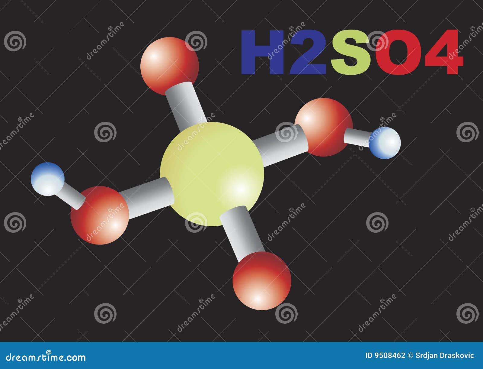 Acido solforico illustrazione vettoriale. Illustrazione di struttura -  9508462