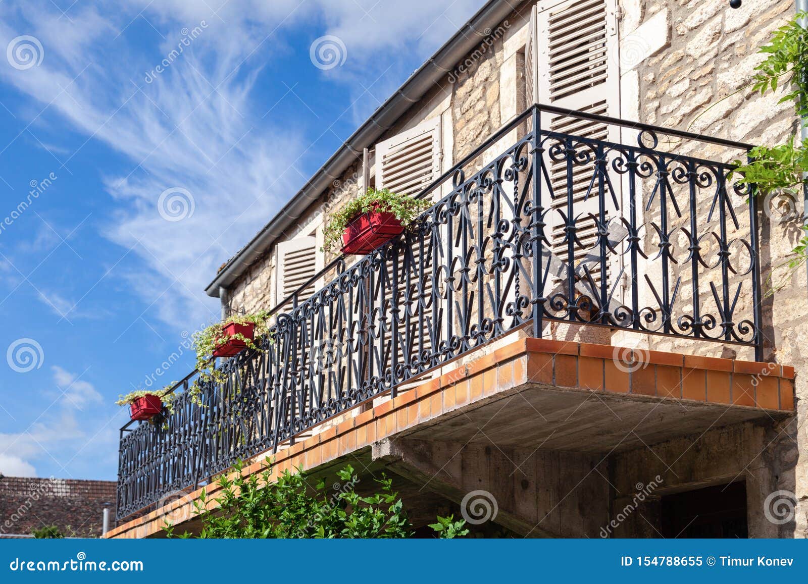 barandillas de los balcones de hierro forjado valla de pared de flores colgando de múltiples capas que cuelga sencilla y moderna plataforma maceta de flores carne lollo verde puesto de flores-Bronce 