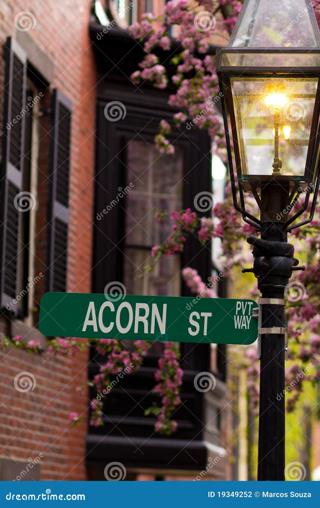 Acorn Street stock photo. Image of tourism, architecture 19349252