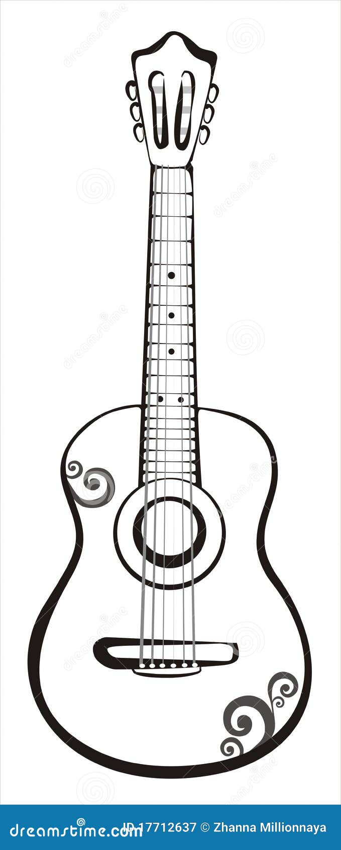 How to Draw a Guitar with Easy Step by Step Drawing Tutorial  How to Draw  Step by Step Drawing Tutorials  Guitar drawing Step by step drawing Easy  drawings