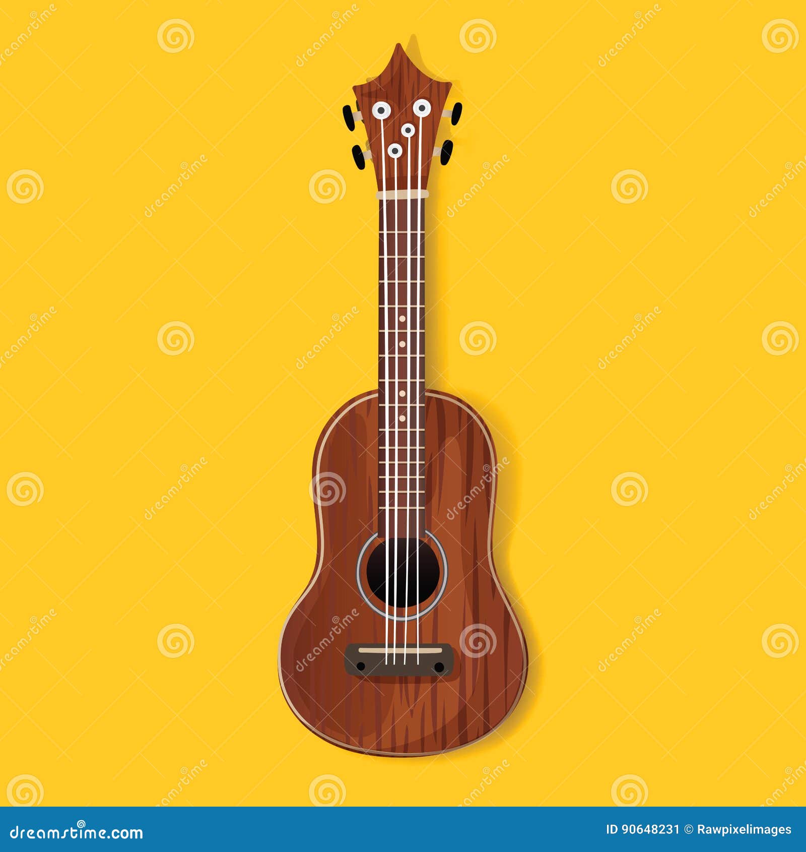 Acoustic Classical Guitar Music Instrument Icon Illustration Stock