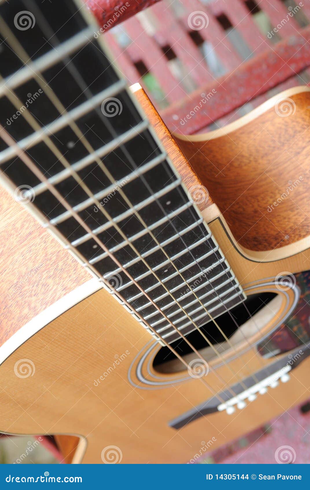 Acoustic Guitar stock photo. Image of bridge, strum, wood - 14305144