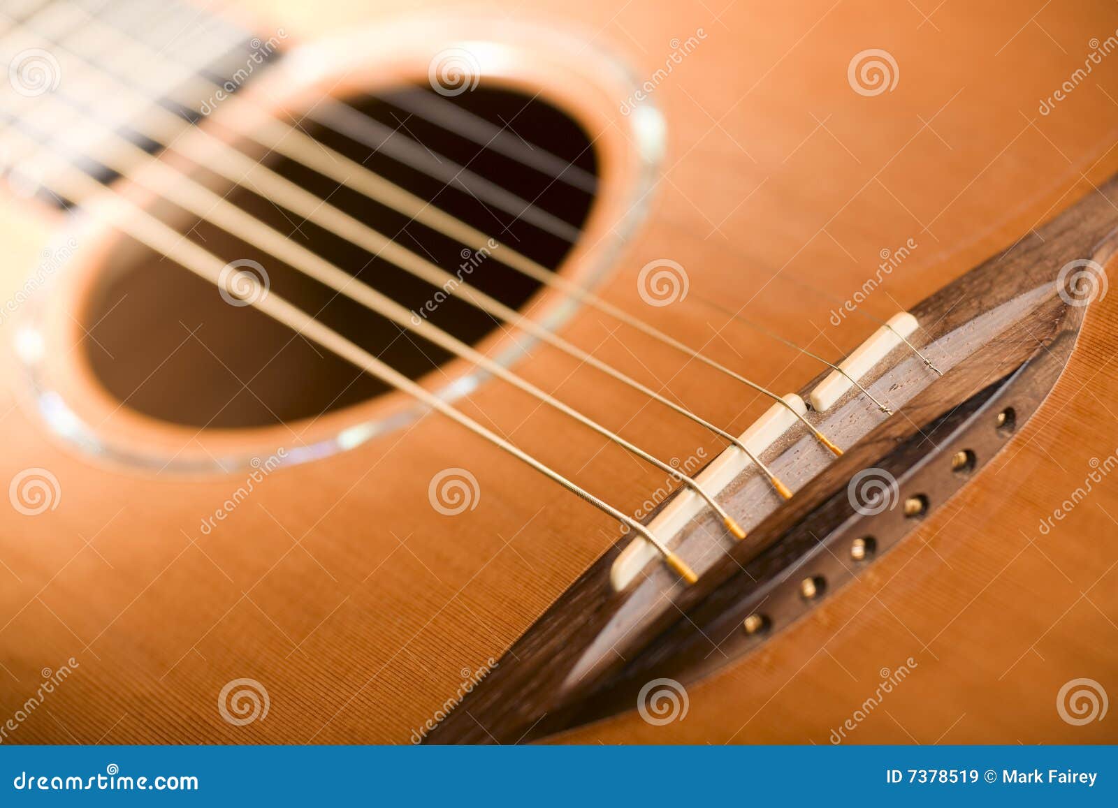 Acoustic guitar bridge stock image. Image of vibrate 7378519