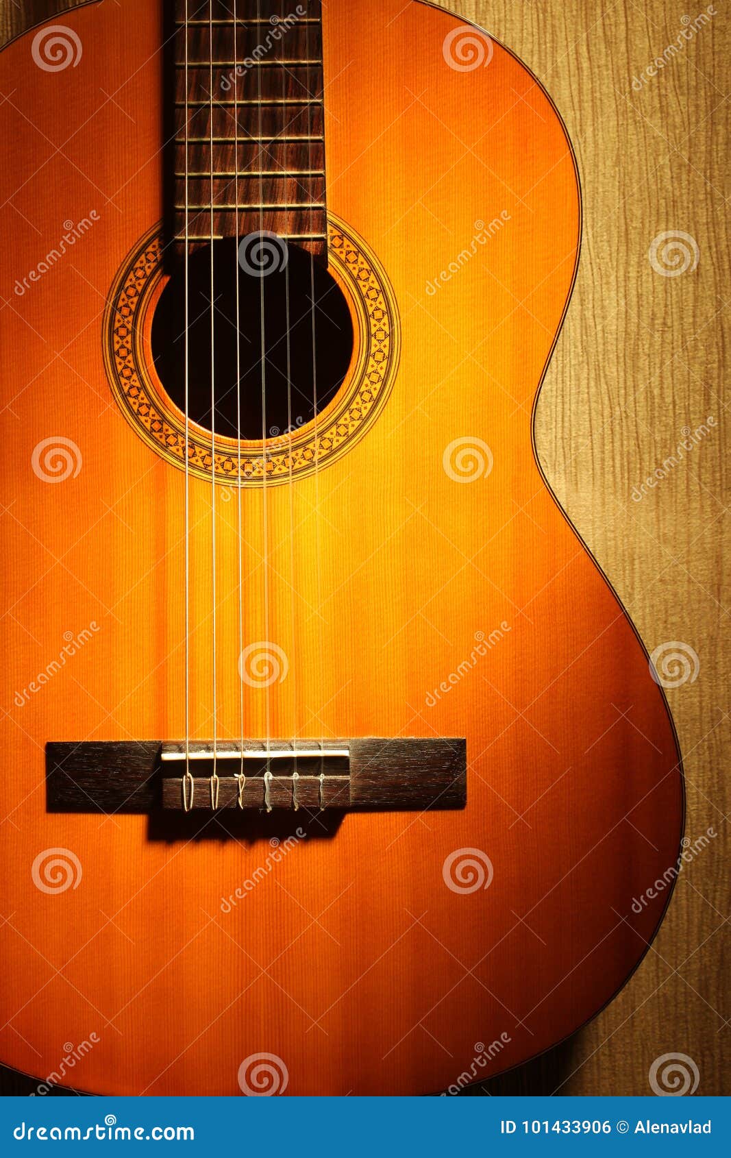 Acoustic Guitar Classical Spanish Guitar Closeup Stock Photo Image of