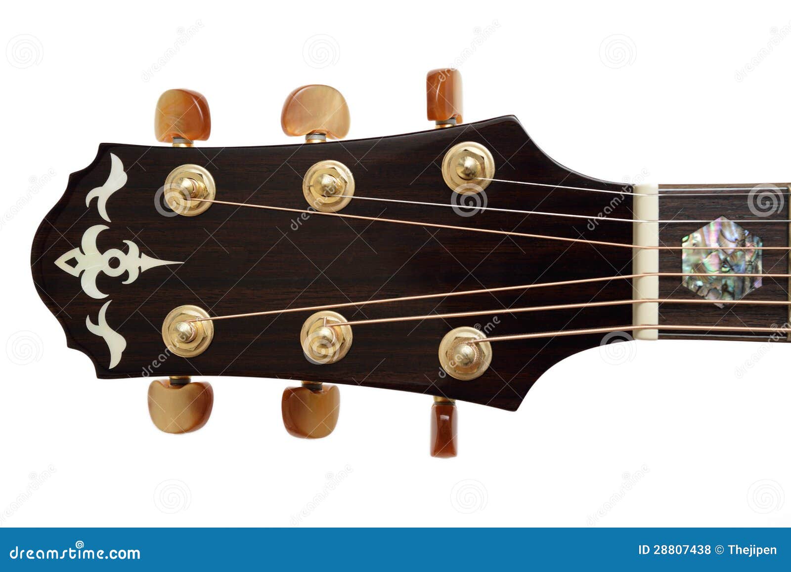Acoustic Guitar Head stock photo. Image of color, musician 28807438